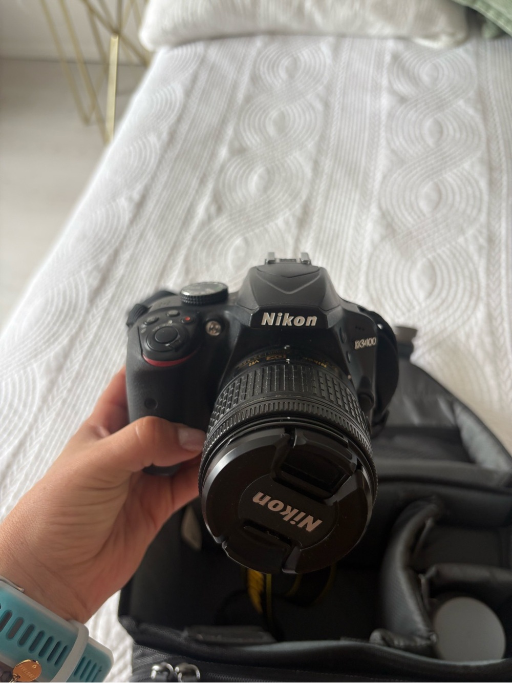 Nikon Black Camera Messenger Bag with Shoulder Strap